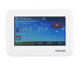 Thermostat mural connecté Z-Wave avec écran LCD tactile 4.3"  - TKB Home